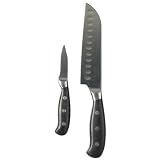 Oneida Triple-Rivet Classic Chef's Knives 2-pc. Set - Black/ Steel