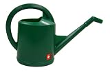 Dramm 12474 10-Liter Molded Plastic Swiss Watering Can with Injection, Hunter Green