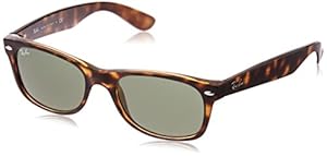 Ray-Ban RB2132 New Wayfarer  Sunglasses, Tortoise Frame/G-15-XLT Lens, 52 mm