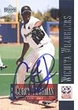 Corey Thurman, Wichita Wranglers - Royals Affiliate Autographed Card