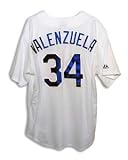 Fernando Valenzuela Signed Los Angeles Dodgers White Majestic Jersey