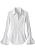 Newport News Lace-cuffed poplin blouse