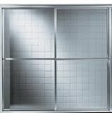 Kohler K-781000-B-0 White Focal Focal Custom Bypass Bath Doors with In-Line Panel and Return Panel-