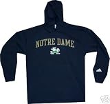 Notre Dame Navy Adidas Hooded Sweatshirt