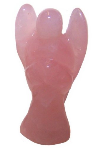 50 mm ROSE QUARTZ CRYSTAL POCKET GUARDIAN ANGEL