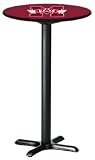 Mississippi State Bulldogs Bar Pub Table Black