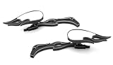 Yamaha V-Max V-Star VStar 650 1100 Black Flame Mirrors