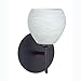Besa Lighting 1SW-560560-BR 1X40W G9 Tay Tay Wall Sconce with Cocoon Glass, Bronze Finish