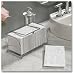 Hoffmaster BSK2101 Chrome Guest Towel Holder, 9-1/4" Length x 5" Width x 4-3/4" Height