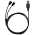 iFlash&reg; Dual Micro USB / Mini USB Splitter Cable - Charge up two Devices (One Micro and One Mini USB) - Ideal for MicroUSB or MiniUSB Smartphones Such As Android, BlackBerry, HTC, Samsung... Mobile Phones, mp3 players, Digital Cameras, GPS, and Many More
