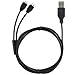 iFlash 6 feet Extra Long Dual MicroUSB Splitter Charge Cable - Power up to Two Micro USB Devices At Once From a Single USB Port