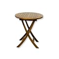 DIVERO Balkontisch "Dubai" Akazienholz H�he 75cm
