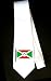 Party Decoration Necktie with Burundi, flag, Burundian