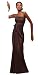 Langes Elegantes Luxus Corsagen Empire Abendkleid, Farbe coffee von Astrapahl
