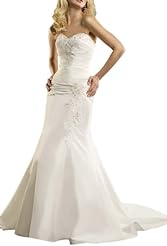 Sweetheart Corset   Waistline Beaded Mermaid Evening Dress 