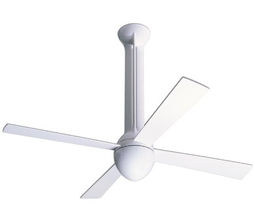 Modern Fan ECL-GW 52″ Eclipse Contemporary Energy Star DAMP Outdoor Gloss White Ceiling Fan