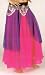 Colored Skirts - Two-Colored Chiffon Skirt Purple-Fuchsia - One Size