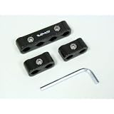 3PC BILLET SPARK PLUG WIRES SEPARATORS FOR TAYLOR BLACK 