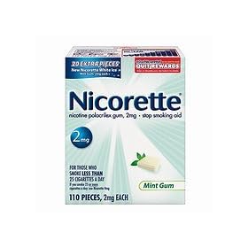 Nicorette Fresh Mint 2mg 100+20 1 ea