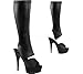 Pleaser Women's Delight 2022 Open-Toe Boot