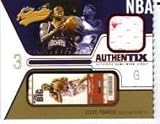 2003-04 Fleer Authentix Jersey Authentix #SF Steve Francis - Houston Rockets (Piece of Authentic Game-Worn Jersey - Print Run 80) (Basketball Cards)