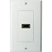 White Single HDMI Female to Female Wall Plate