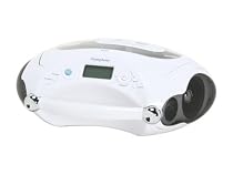 iSymphonyTM B1W iPod, MP3 and CD Compatible Boombox Music System
