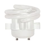 Satco S8228 18-Watt GU24 Base Squat Spiral, 2700K, 120V, Equivalent to 75-Watt Incandescent Lamp