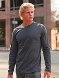 TQM Combed Cotton Long Sleeve Crew T-Shirt