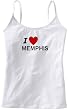 I LOVE MEMPHIS - City Series - White Women's / Girls Camisole (Girlie / Babydoll)