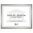 Value U-Channel Document Frame with Certificates, 8-1/2 x 11, Silver