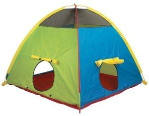 Toy / Game Pacific Play Tents Super Duper 4 Kids Tent With Velcro Front Door Closure And Two Tunnel Ports