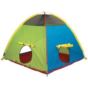 Toy / Game Pacific Play Tents Super Duper 4 Kids Tent With Velcro Front Door Closure And Two Tunnel Ports
