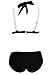 Roswear Women's Sexy Criss Cross Bandage Push Up Bikini Swimsuit