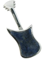 Lapis Jammin Guitar Pendant, 925 Sterling Silver