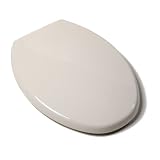 Comfort Seats C1B3E2-02 Deluxe Plastic Euro Design Toilet Seat, Elongated, Biscuit