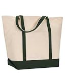 Large Reusable Grocery Bag Green
