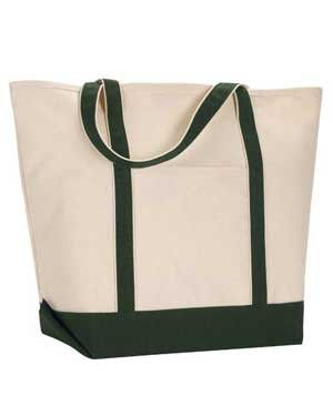 Large Reusable Grocery Bag Green