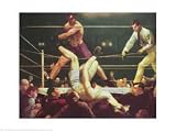 Dempsey and Firpo, 1923 Art Print Poster By George Wesley Bellows, 31.5  x 23.5 