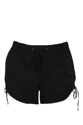 Torrid Plus Size Black Side Cinch Board Shorts product image