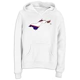American Samoa - Country Map Color Simple Pays Sweat à capuche Femme (Blanc, tailles X-Small - XXX-Large)
