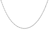 14k White Gold Raso 1.2mm Chain Necklace,18