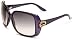 Gucci Women's 3166/S Rectangle Sunglasses,Blue & Opal Frame/Dark Grey Gradient Lens,One Size