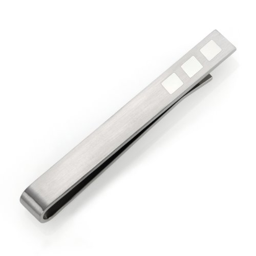 Teno M&auml;nner-Krawattenhalter YaMo, Perlmutteinlage weiss 3 Quadrate 056.0100.D5W Preisvergleich