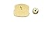 Last Valentine Hamburger Enamel Pin Nickel Plated Color Orange Lapel Pin