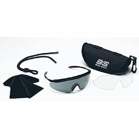 Body Specs Goggles Pistol Package Black Frame with Grey and Clear 2 Lens Set