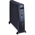 Duronic HV101 Black Mica Panel 2.5KW Radiant Convector Heater with thermostat - Oil Free Heater - Heats up in 1 Minute