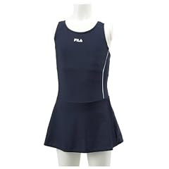 FILA(フィラ) ラインガールズスクール水着 ネイビー×ホワイト