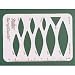 Features of the Miltex SurgiGuide Template: Template for outlining lesions. Flexible stainless steel. 110 x 75mm.