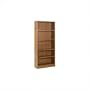 Black Nexera Essentials 5 Shelf Tall Wood Bookcase